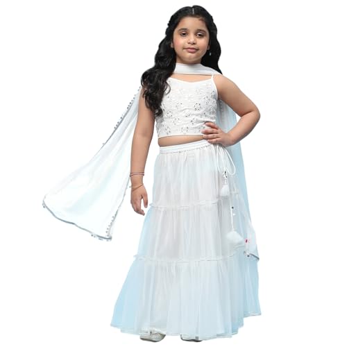 BIBA Girls SOLID STRAIGHT KID(KWSHEESH MAHAL5965_WHITE_13) - Image 1