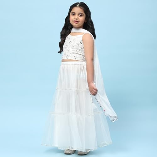 BIBA Girls SOLID STRAIGHT KID(KWSHEESH MAHAL5965_WHITE_13) - Image 4