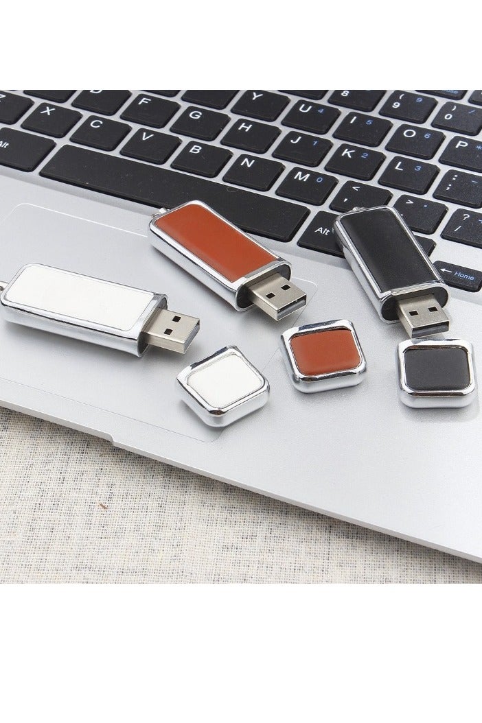 USB Flash Drive, Leather Keychain USB Pen Drive, Compact And Portable High Speed Thumb Drive, Shock Resistant USB Memory Stick For Laptops Computers, (1pc, Black, 8GB) - Image 3