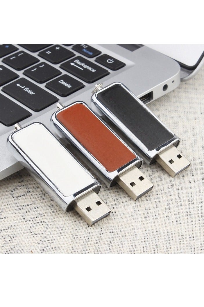 USB Flash Drive, Leather Keychain USB Pen Drive, Compact And Portable High Speed Thumb Drive, Shock Resistant USB Memory Stick For Laptops Computers, (1pc, Black, 8GB) - Image 4