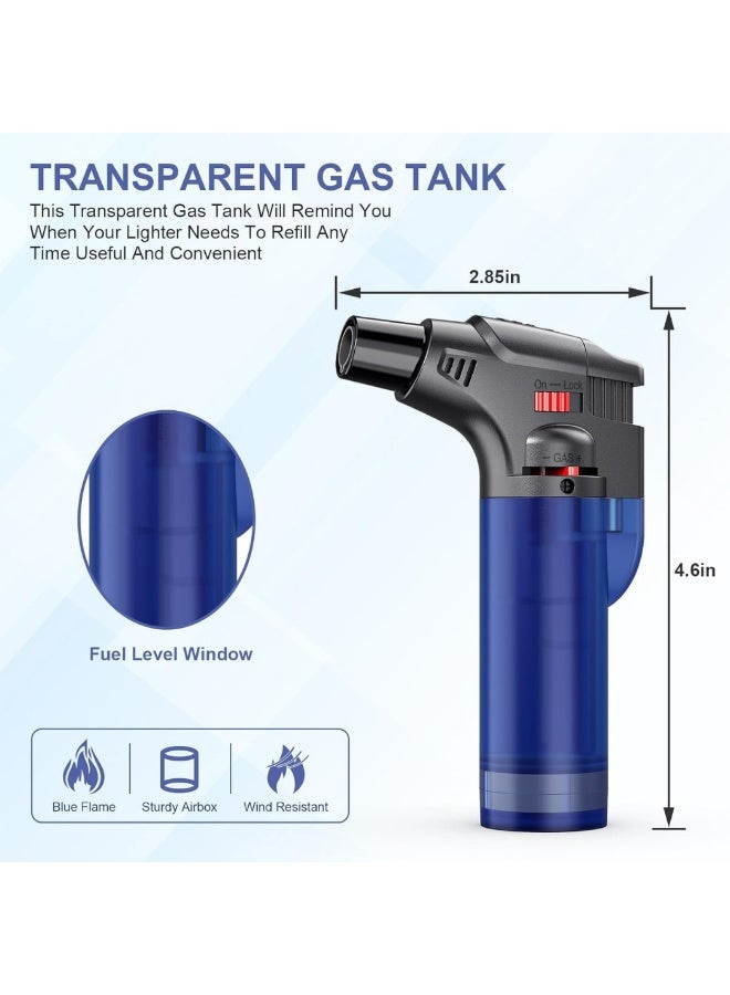 fenix 2 PCS Portable Butane Torch Lighters – Windproof Refillable Jet Flame Lighters for Candles, Grills, Fireplaces, Campfires & More – Multi-Utility Safe Flame Lighter Set  - Image 4