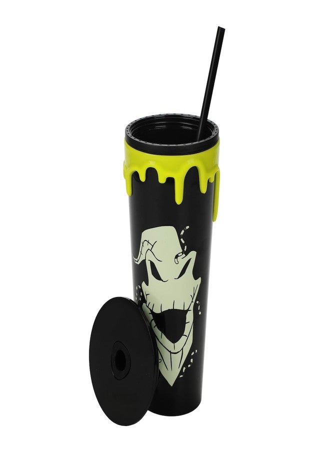 Bioworld Nightmare Before Christmas Oogie Boogie Black 26 Oz Acrylic Drip Cup - Image 1