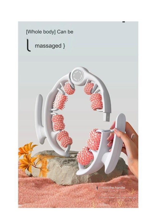 ZHONGOU - Cellulite Massager, Manual Muscle Massager Roller Ring Multi-functional Detachable Leg Beautifier for Leg, Neck, Arm and Buttocks - Image 1