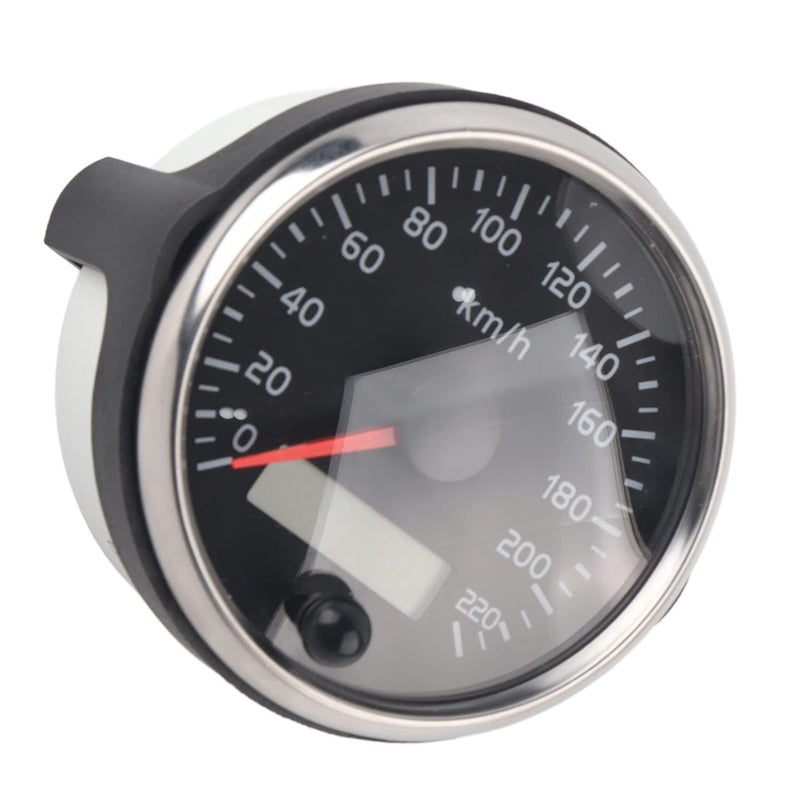 Speedometer Gauge, Speedometer for Car Car 316 Stainless Steel Plastic Easy Installation for 12V 24V Truck Boat Motor - Image 1