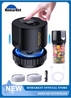 Mason Jar Vacuum Sealer - Electric Mason Jar Sealer Vacuum Sealing Kit, Vacuum Sealer for Mason Jar Canning Jars with Can Opener, Regular and Wide Mouth Mason Jar Lids
