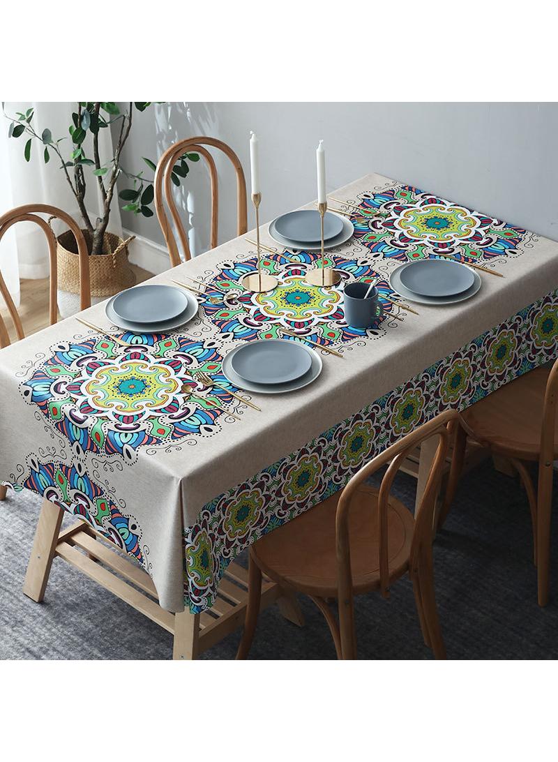 120*170cm Waterproof, oil resistant, and washable PVC table mat, hotel tablecloth, coffee table cloth, wear-resistant dining tablecloth