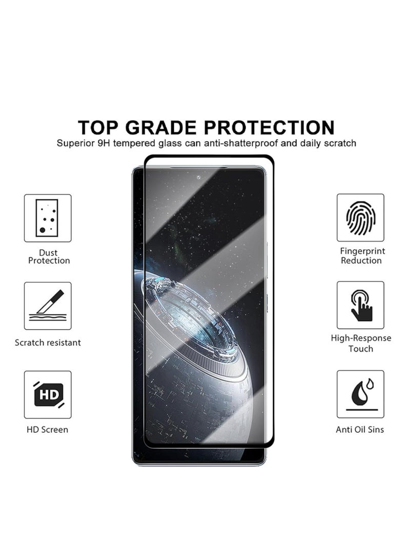 general 【1+1 Sets】 For Infinix Hot 50 Pro+ 4G Case Cover  Screen Protector Phone Case with Anti Drop Function,Tempered Flim - Image 4