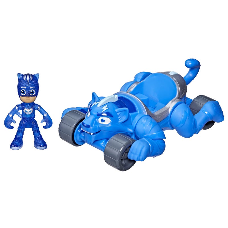 PJMASKS PJ Masks Hasbro Animal Power Catboy Animal Rider Toy Car, with Catboy Action Figure, Deluxe Toy Vehicles, Superhero Toys, Preschool Toys for 3 Year Old Boys and Girls and Up - Image 1