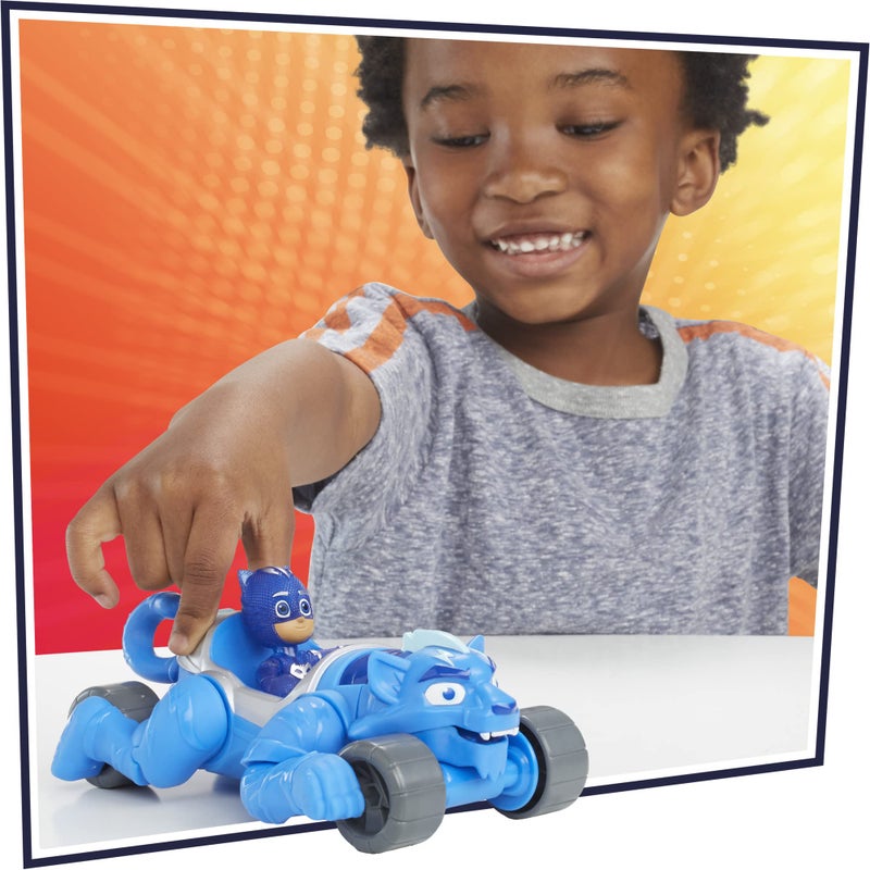 PJMASKS PJ Masks Hasbro Animal Power Catboy Animal Rider Toy Car, with Catboy Action Figure, Deluxe Toy Vehicles, Superhero Toys, Preschool Toys for 3 Year Old Boys and Girls and Up - Image 3
