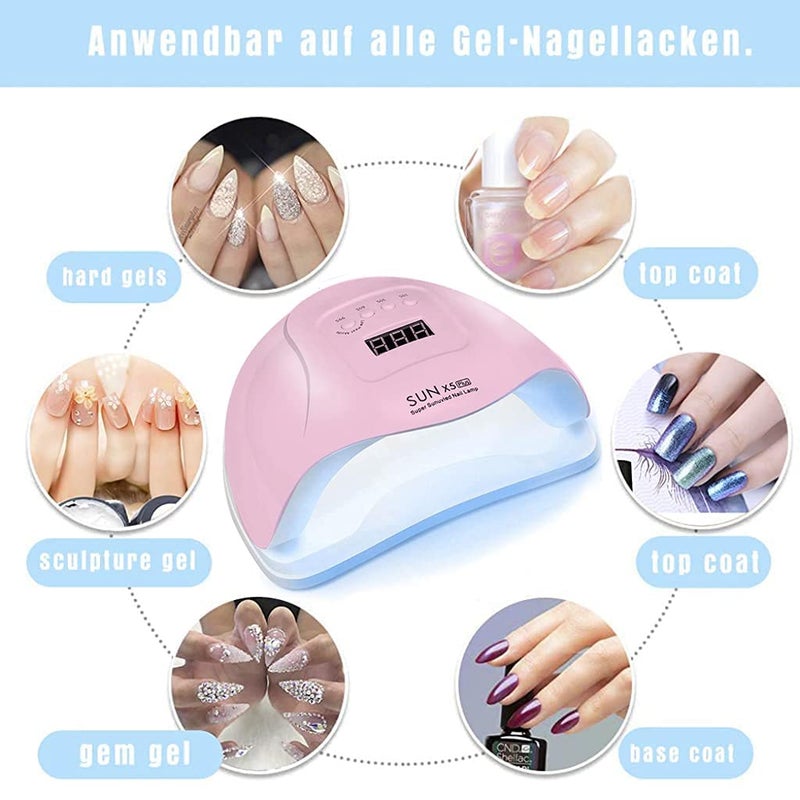 KIRA 120W UV LED Nail Lamp Faster Nail Dryer Gel Polish LightUV Gel Lamp With 36 Light Beads 4 Timer SettingProfessional Curing Lamp for Fingernail and Toenail - Image 5