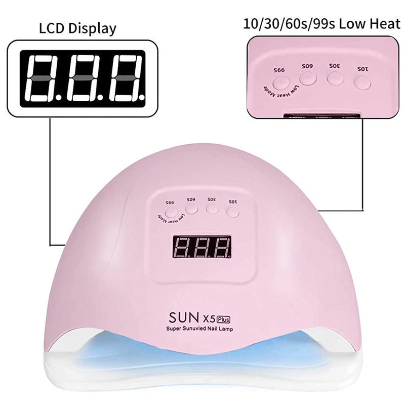 KIRA 120W UV LED Nail Lamp Faster Nail Dryer Gel Polish LightUV Gel Lamp With 36 Light Beads 4 Timer SettingProfessional Curing Lamp for Fingernail and Toenail - Image 3