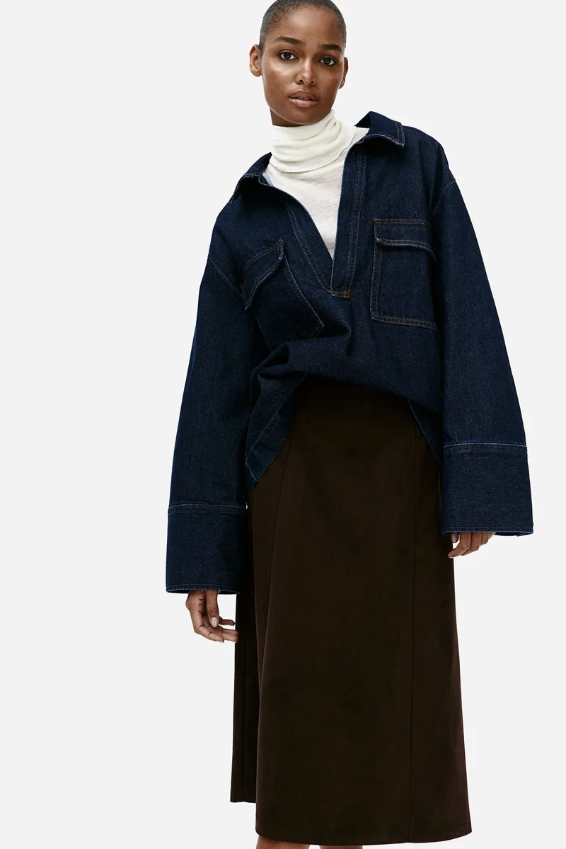 H&M Napped A-line skirt