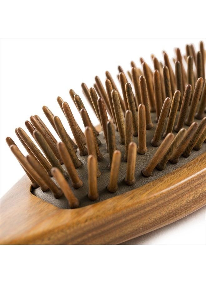 Breezelike - Hair Brush for Women - No Static Wooden Bristle Detangler - Natural Wood Aroma Detangling Sandalwood Hair Brush - Image 1