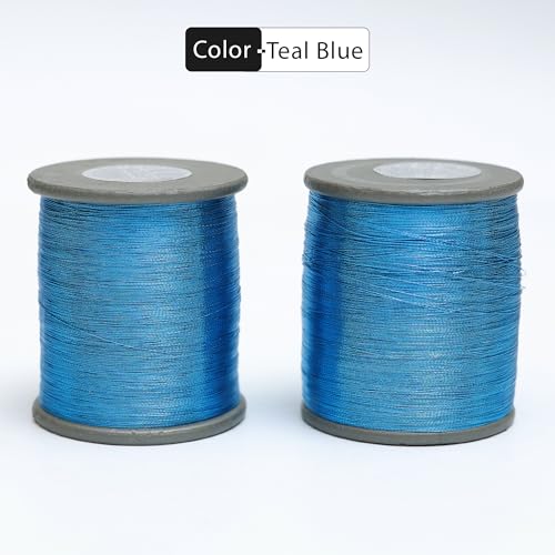 Embroiderymaterial Metallic Zari Thread for Embroidery, Sewing and Jewelry Making, Teal Blue Color, 0.1MM(Pack of 2 Roll) - Image 4