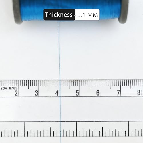 Embroiderymaterial Metallic Zari Thread for Embroidery, Sewing and Jewelry Making, Teal Blue Color, 0.1MM(Pack of 2 Roll) - Image 5