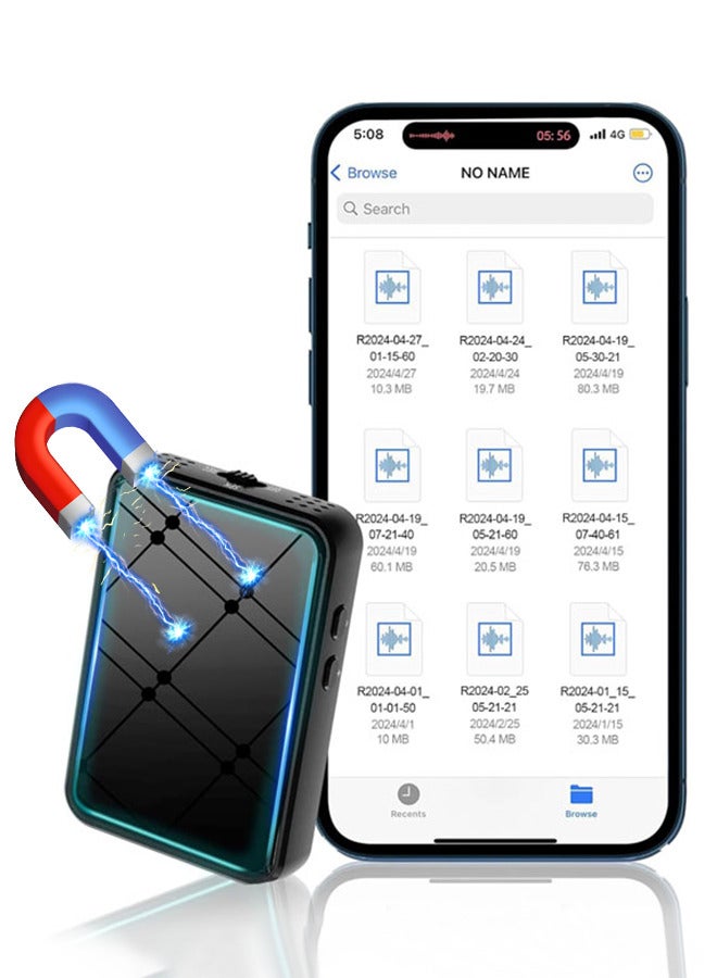 VORMOR 64G Magnetic Voice Activated Recorder,875 Hours Recording Capacity,Digital Audio Recorder, Small Recording Devices - Image 1