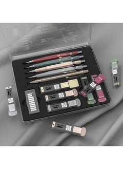 Mr. Pen - Mechanical Pencil Set With Leads And Eraser Refills, 5 Sizes - 0.3, 0.5, 0.7, 0.9 And 2 Millimeters, Sketching Pencils, Drafting Pencil, Christmas Gift  - Image 3