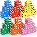 Seenelling 36 Piece 19mm Casino Theme Party Dice Sets Acrylic Large D6 Opaque Dice Bulk for Board Games Birthday Theme Party Supply Bright Color - Image 2