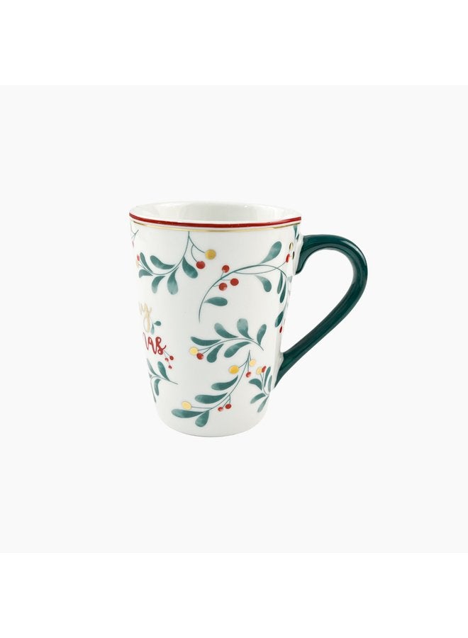 Zinnia Mayurka Xmas Glass Mug - Image 2