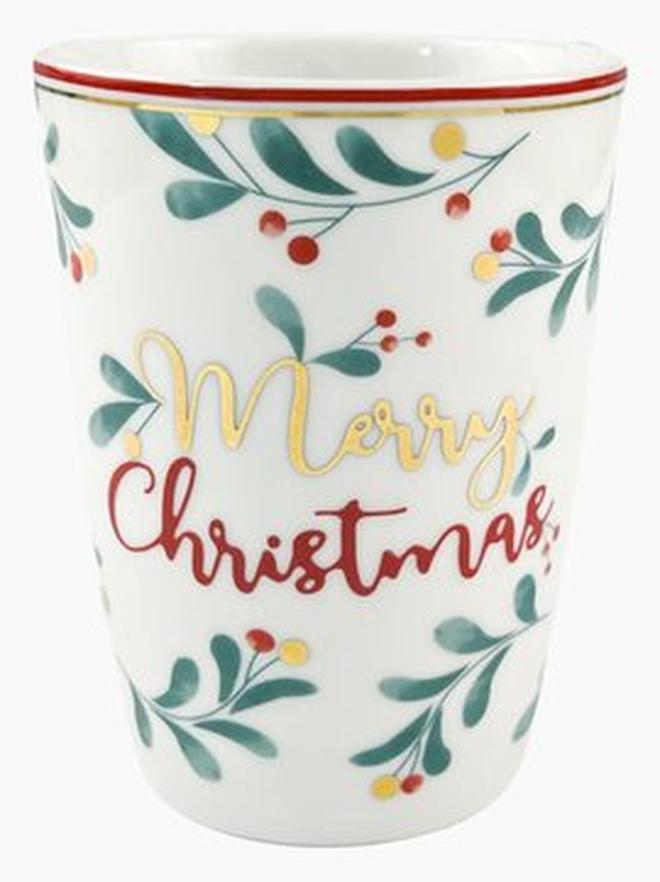 Zinnia Mayurka Xmas Glass Mug - Image 1