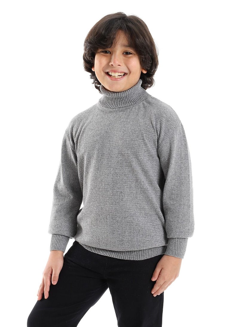 Caesar Boys' High Neck Fleece T-Shirt  - Image 2