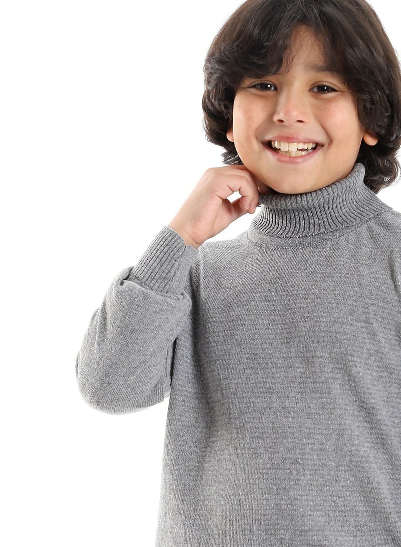 Caesar Boys' High Neck Fleece T-Shirt  - Image 4