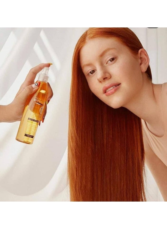 Byphasse Spanish Liquid Keratin Spray – 5-in-1 Treatment for Frizz and Split Ends, Heat Protection, and Smoothness - Image 3