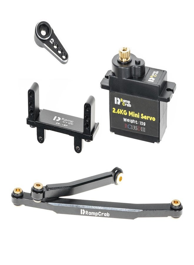 RampCrab Micro 2.6KG Servo with Steering Links, Servo Mount Bracket and Servo Horn for CR18P - Image 1