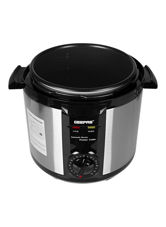 GEEPAS Electric Pressure Cooker 6L 1190 W GPC307 Silver/Black - Image 3