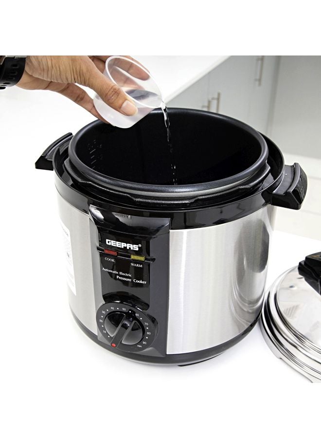 GEEPAS Electric Pressure Cooker 6L 1190 W GPC307 Silver/Black - Image 5