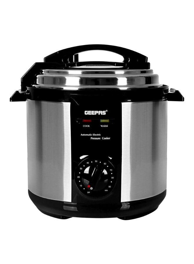 GEEPAS Electric Pressure Cooker 6L 1190 W GPC307 Silver/Black - Image 1