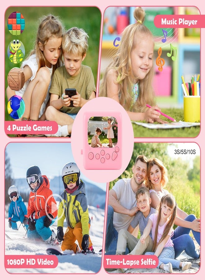 Nisumkey Kids Instant Print Camera, Instant Camera for Kids Ages 3-12, Kids Camera with Instant Printing, 1080P Video, 3.0" Screen, Filters & Frames, 32GB Card, Fun Learning Birthday Gift for Boys and Girls - Image 5