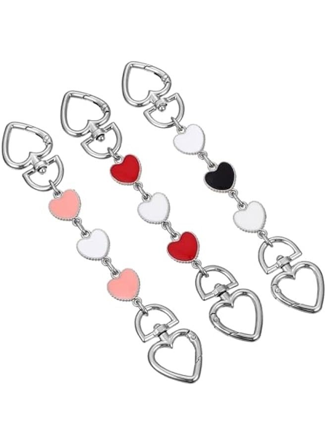 3pcs Bag Extension Chain Bag Chain Bag Extender Strap Chain Purse Strap Women Bag Strap Chain Strap Extender Purse Chain Strap Bag Extender Chain Shoulder Bag Extender Purse Straps  - Image 1