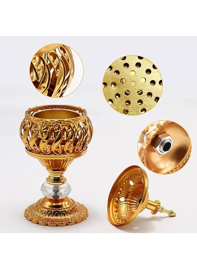 SAQOWARE Saqoware Premium Electric Bakhoor Burner Round | Oud burner | Incense Bakhoor Burner | Frankincense Burner | Madkhan | Mabkhara | Bakhoor, Oud Incense Burner - Image 3