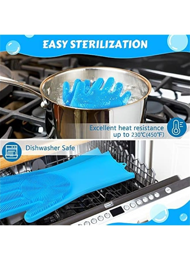 Large Pet Grooming Gloves with Heat-Resistant Silicone, High-Density Teeth, Five-Finger Design for Cats and Dogs - Ideal for Washing, Bathing, Massaging. - Image 5