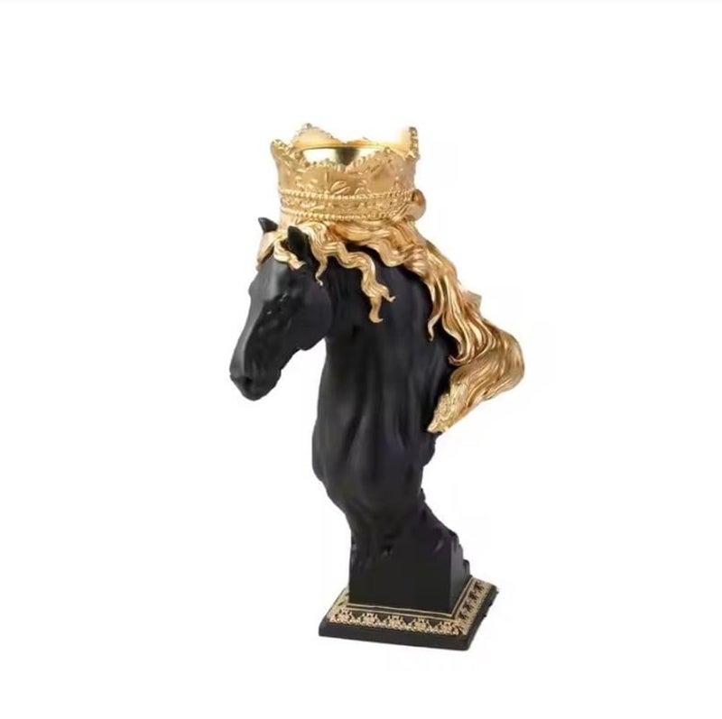 Dratal Horse Shape Resin Backflow Incense Burner Smoke Censer for Incense ConesCoilsSticks Perfect for Home Office Decoration DT01