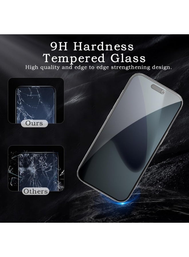 ACLIX 2 PACK iPhone 17 Pro Privacy Screen Protector + 2 PACK Camera Lens Protector, Ultra Top 9H+ Tempered Glass, Full Coverage Screen - Image 2