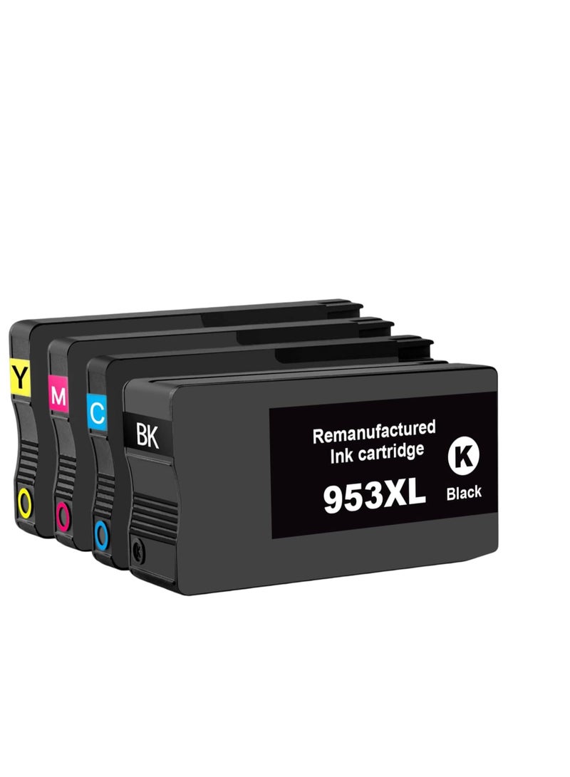 Terabyte 953XL Ink Cartridges Compatible with HP 953 953XL Multipack for OfficeJet Pro 7720 7730 7740 8210 8218 8710 8715 8718 8720 8725 8728 8730 8740 (4 Pack, Black Cyan Magenta Magenta Yellow Cyan ) - Image 2