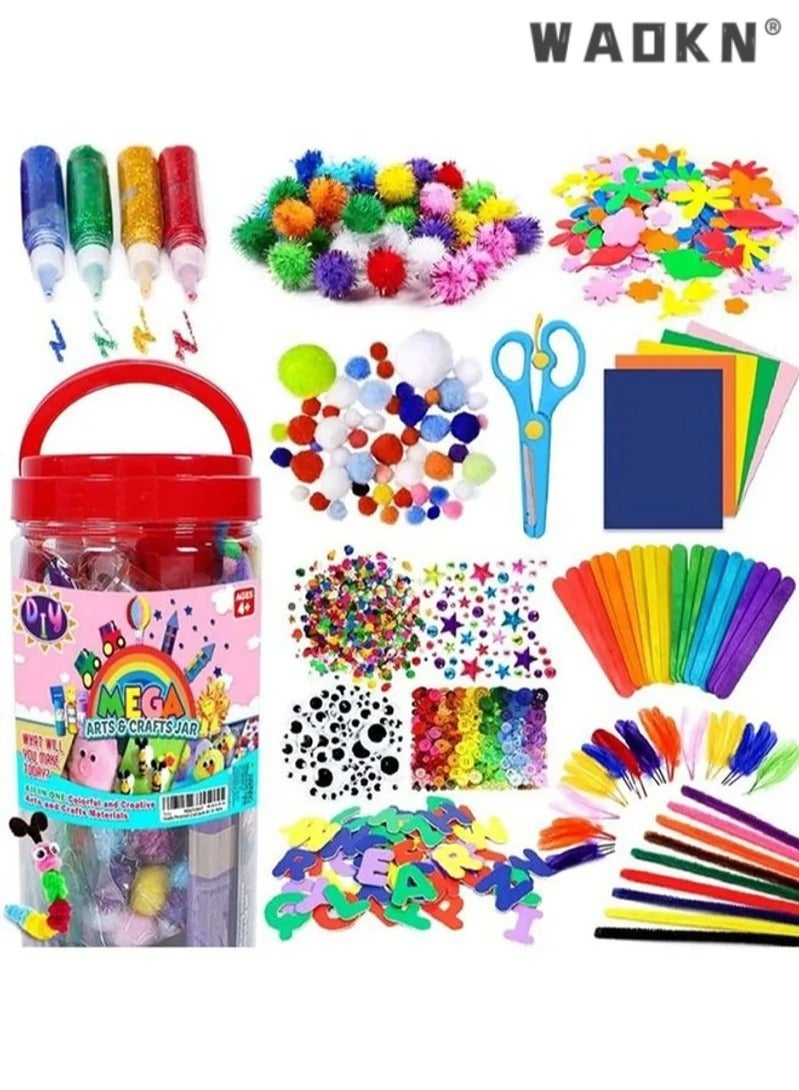 دبليو أيه أو كي أن 1000 قطعة من الفن و كرافت ميغا مجموعة الألوان للأطفال - Image 1