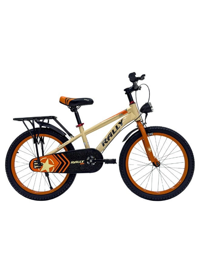 The RALLY Falcon Kids Bicycle 20 Inch P146 | Rear Carrier | Chain Cover | Bell | Cargo Rack | Age 7–10 Years
