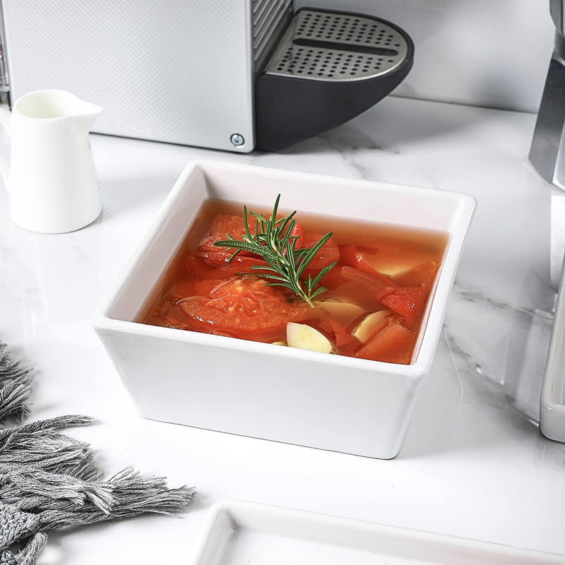 Stone Lain Grace Stoneware Bowl Set Includes 4 Bowls White - Image 3