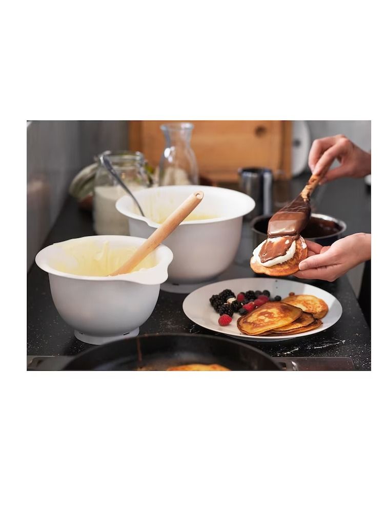 Mixing bowl, set of 2, white  - Image 3