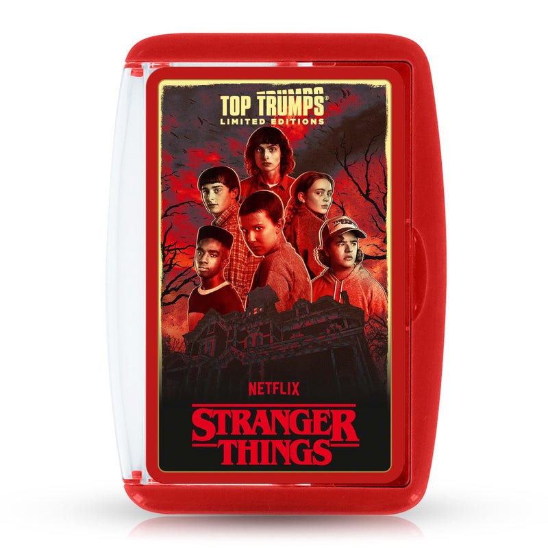 Top Trumps لعبة بطاقات توب ترومب Stranger Things للألعاب العائلية للأطفال والبالغين، ألعاب تعليمية، ألعاب بطاقات للأطفال للاعبين 2، ألعاب حرب الأطفال، ألعاب بطاقات للعائلات، حروب بطاقات للأطفال من 15 عامًا فما فوق - Image 2