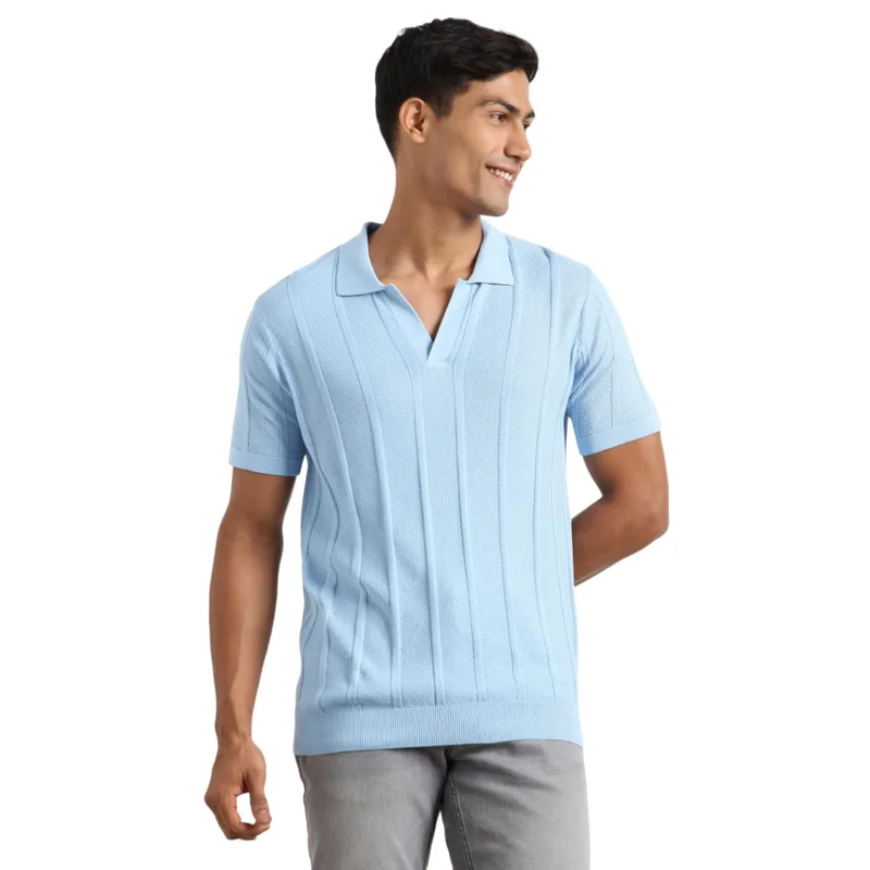 Men's Light Blue Polo Shirt for Men