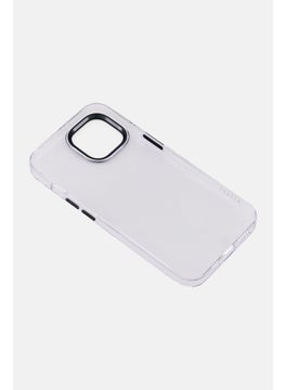 LEVELO iPhone 14  Sensa Clear Back Phone Case, Transparent/Grey  - Image 2