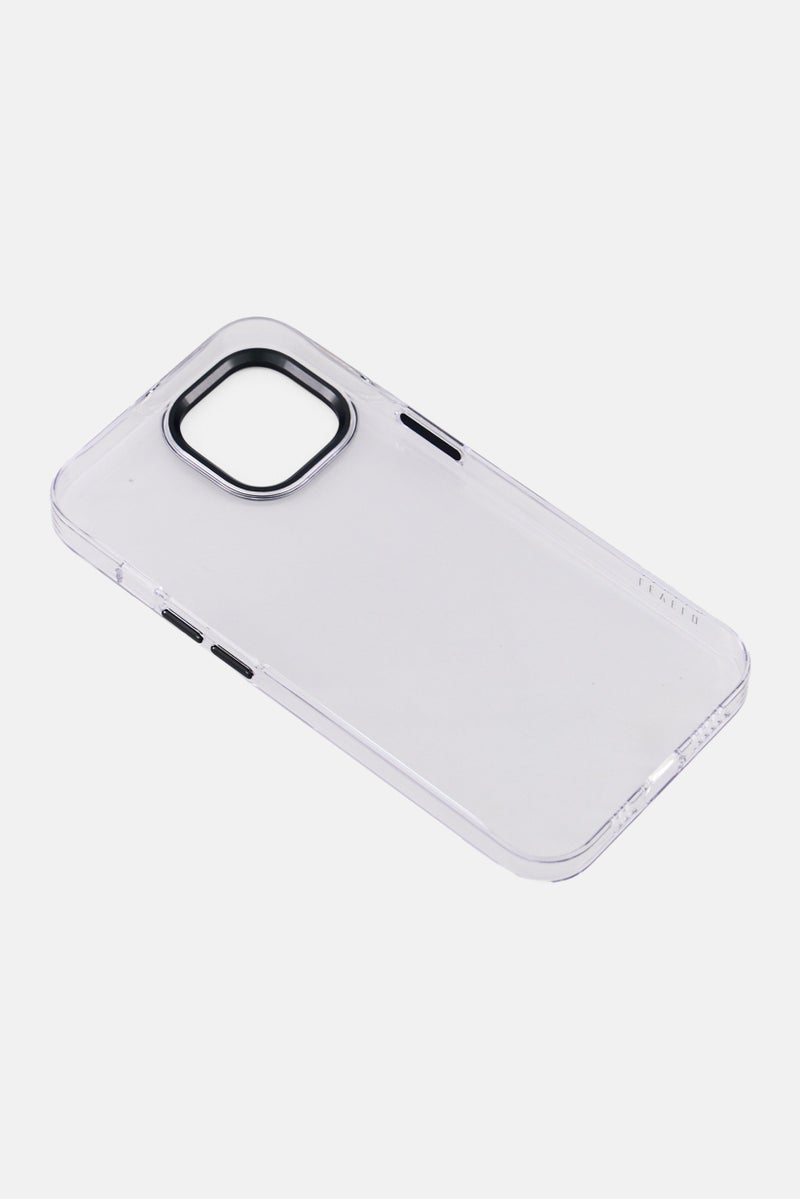 LEVELO iPhone 14  Sensa Clear Back Phone Case, Transparent/Grey - Image 2