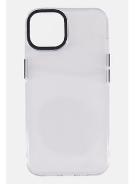 LEVELO iPhone 14  Sensa Clear Back Phone Case, Transparent/Grey  - Image 1