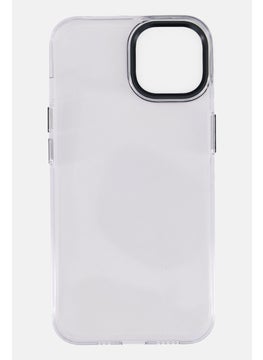 LEVELO iPhone 14  Sensa Clear Back Phone Case, Transparent/Grey  - Image 3
