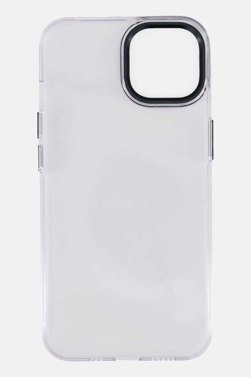 LEVELO iPhone 14  Sensa Clear Back Phone Case, Transparent/Grey - Image 3