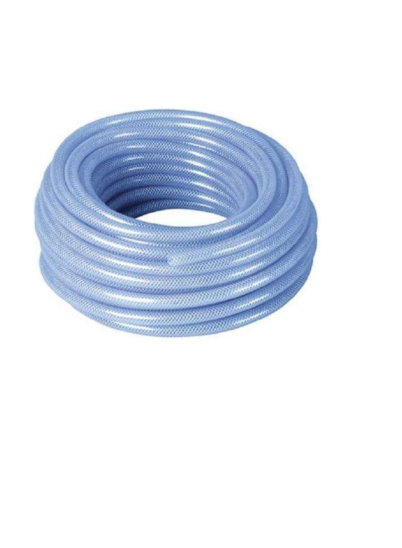 Generic High Pressure Braided Clear Flexible PVC Tubing Heavy Duty UV Chemical Resistant Vinyl Hose Water Oil (50 Yrad, 1/2 Inch)  - Image 1